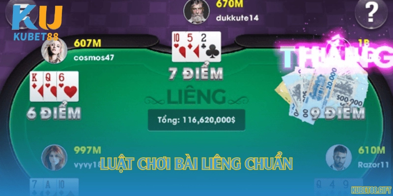 Luật chơi bài Liêng chuẩn
